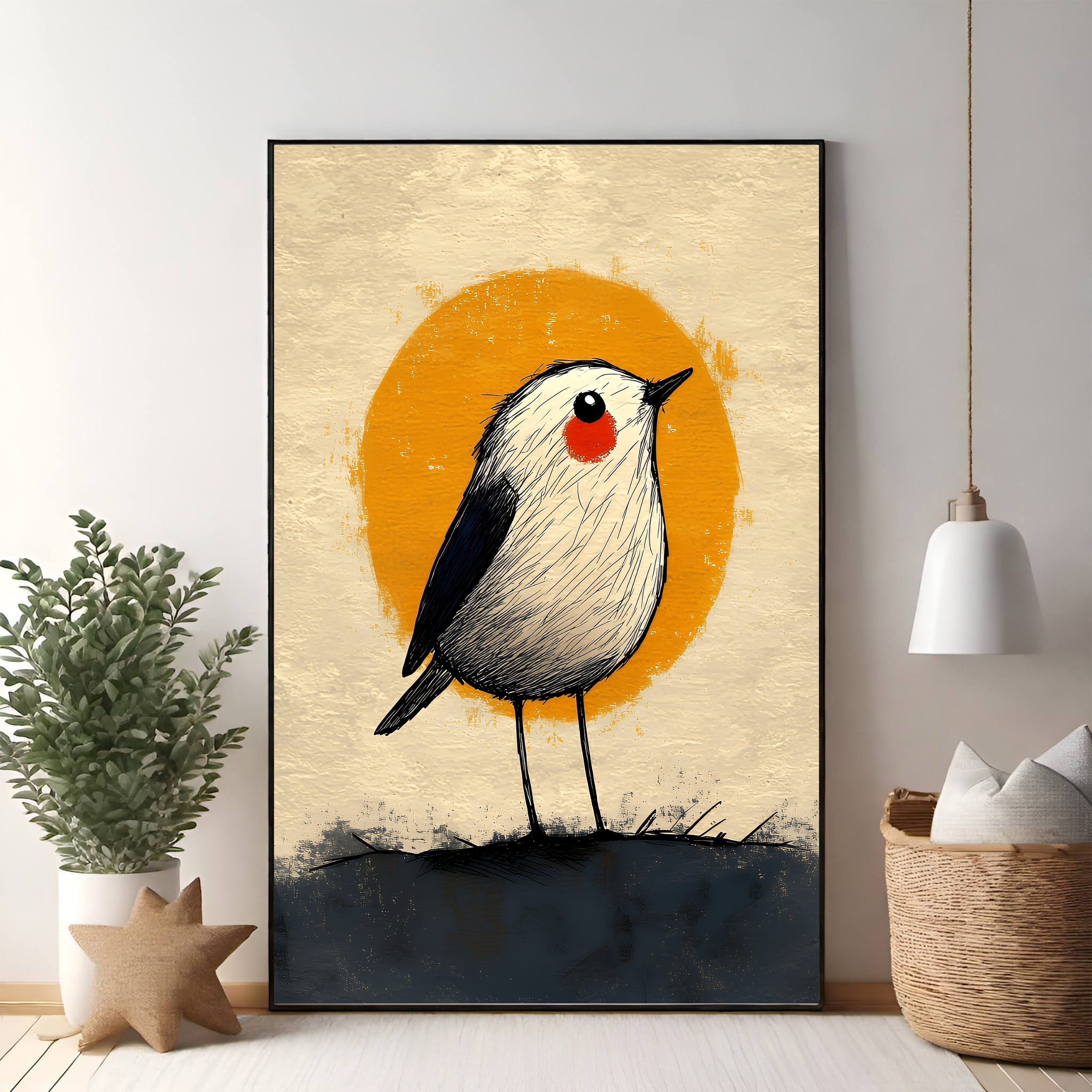 Whimsical Bird Art Print