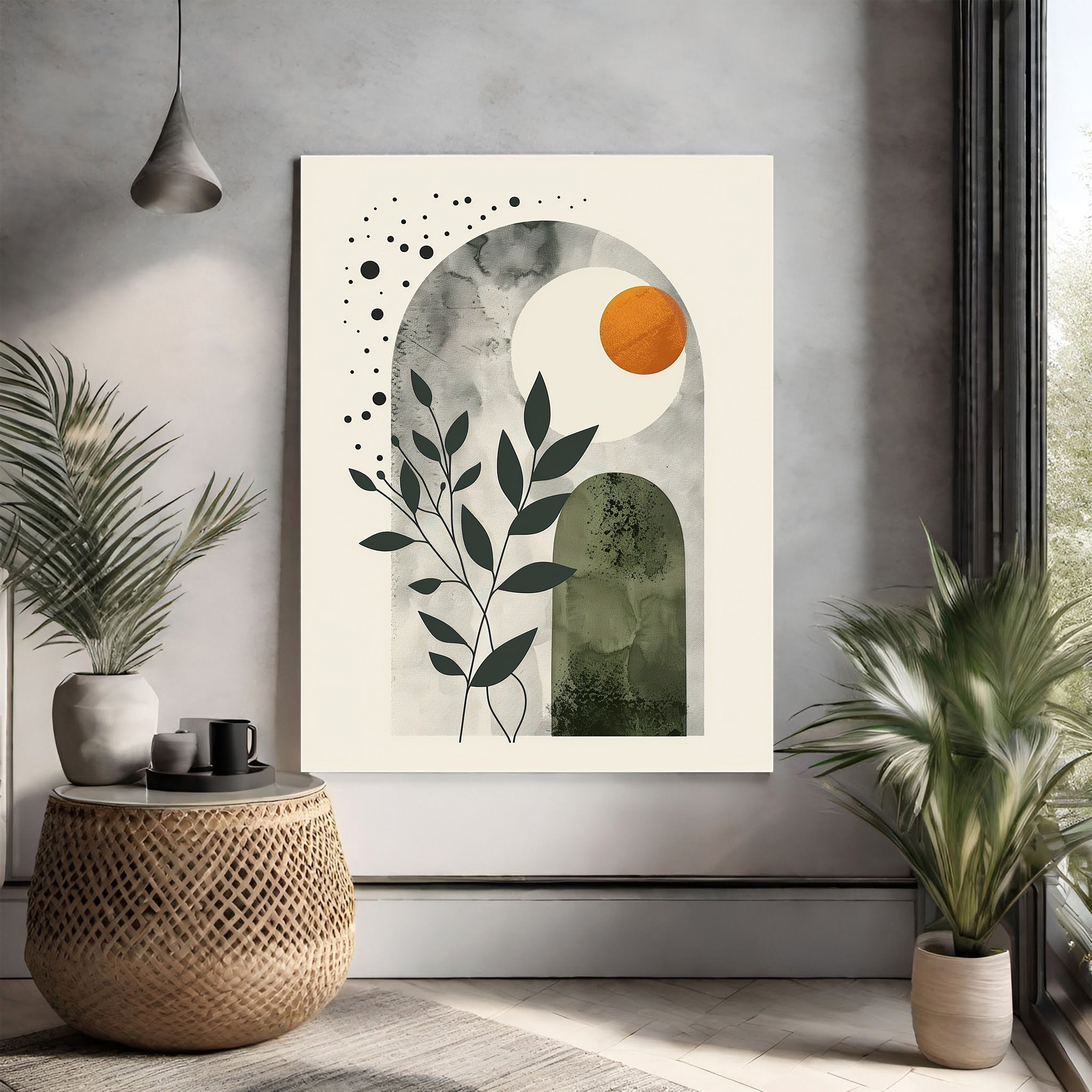 Abstract Arch Botanical Wall Art