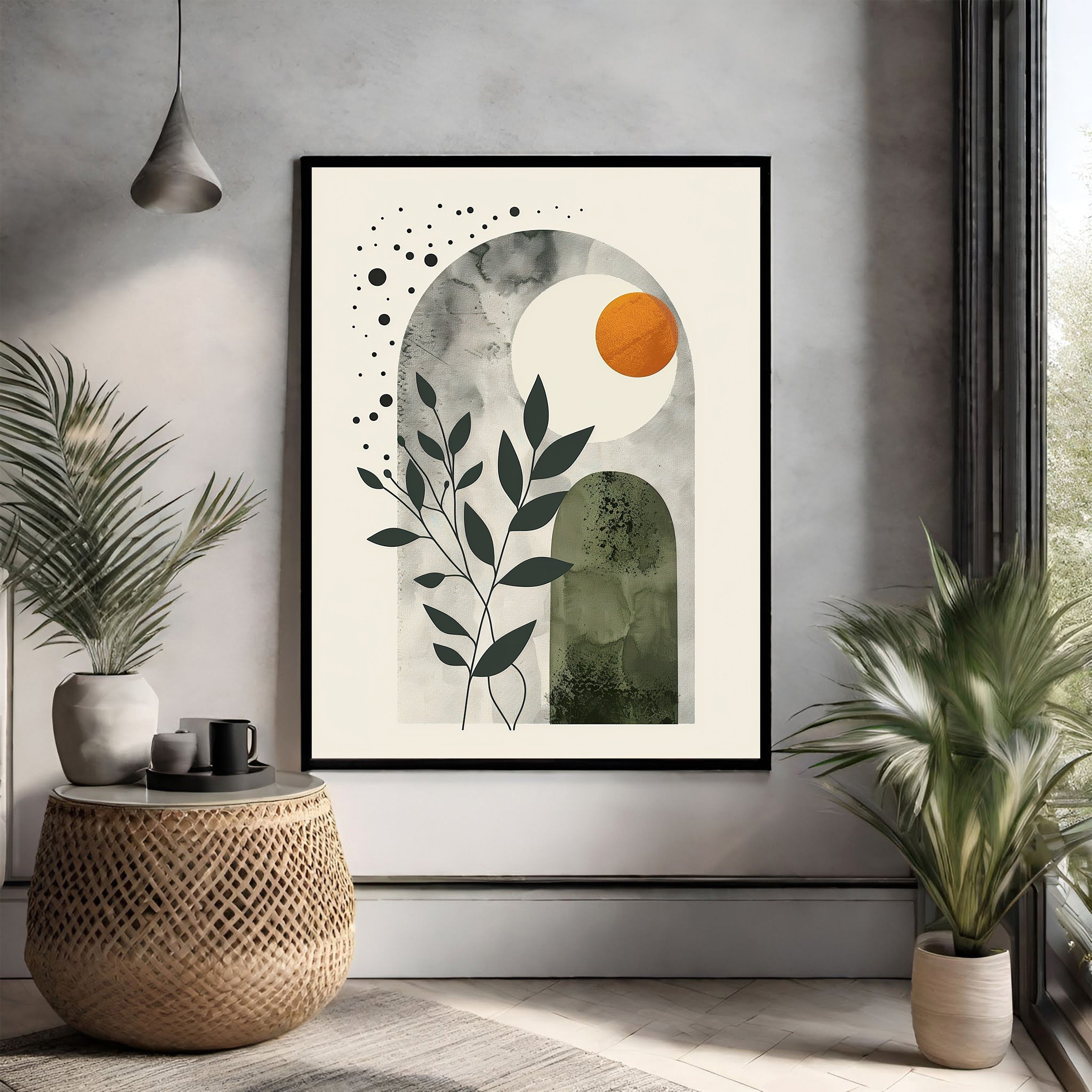 Abstract Arch Botanical Wall Art