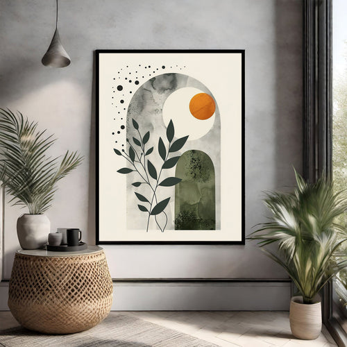Abstract Arch Botanical Wall Art