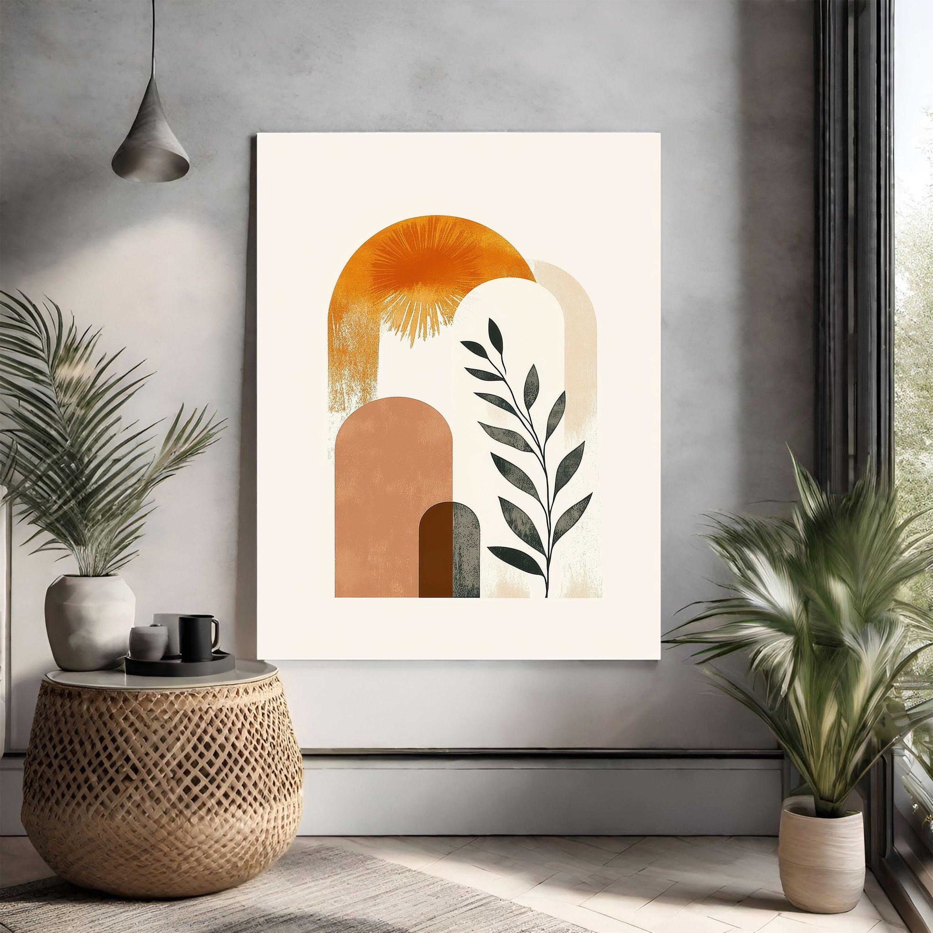 Abstract Arch Botanical Wall Art