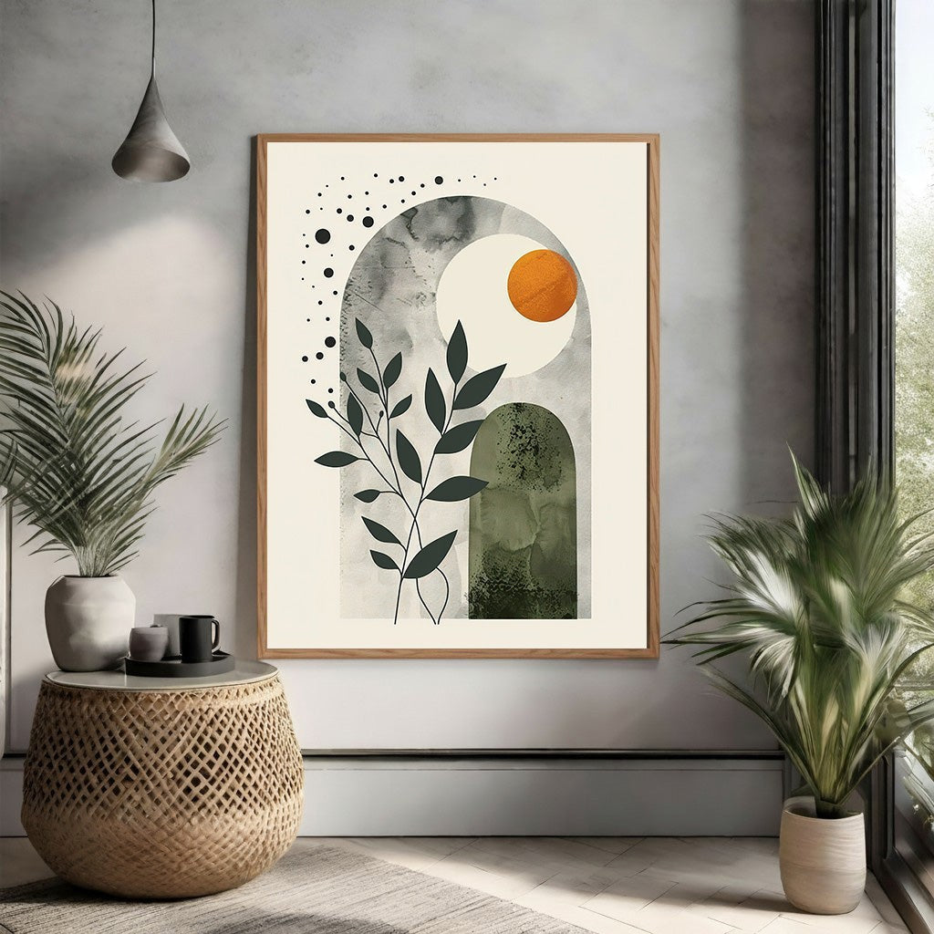 Abstract Arch Botanical Wall Art