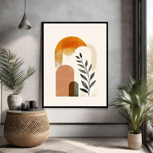 Abstract Arch Botanical Wall Art