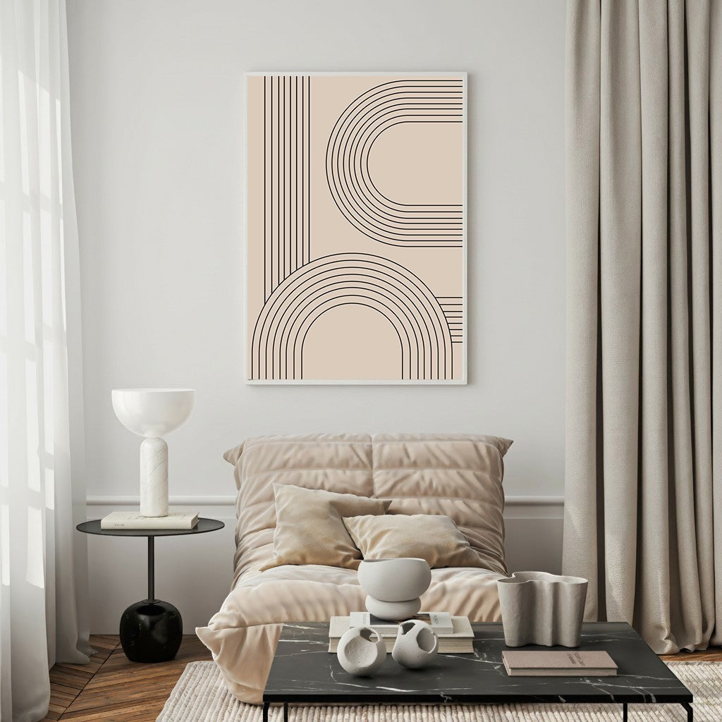 Abstract Arch Geometric Wall Art