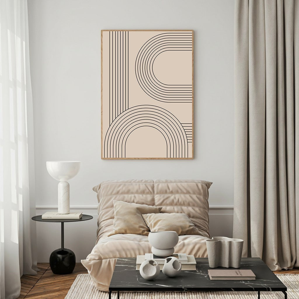 Abstract Arch Geometric Wall Art