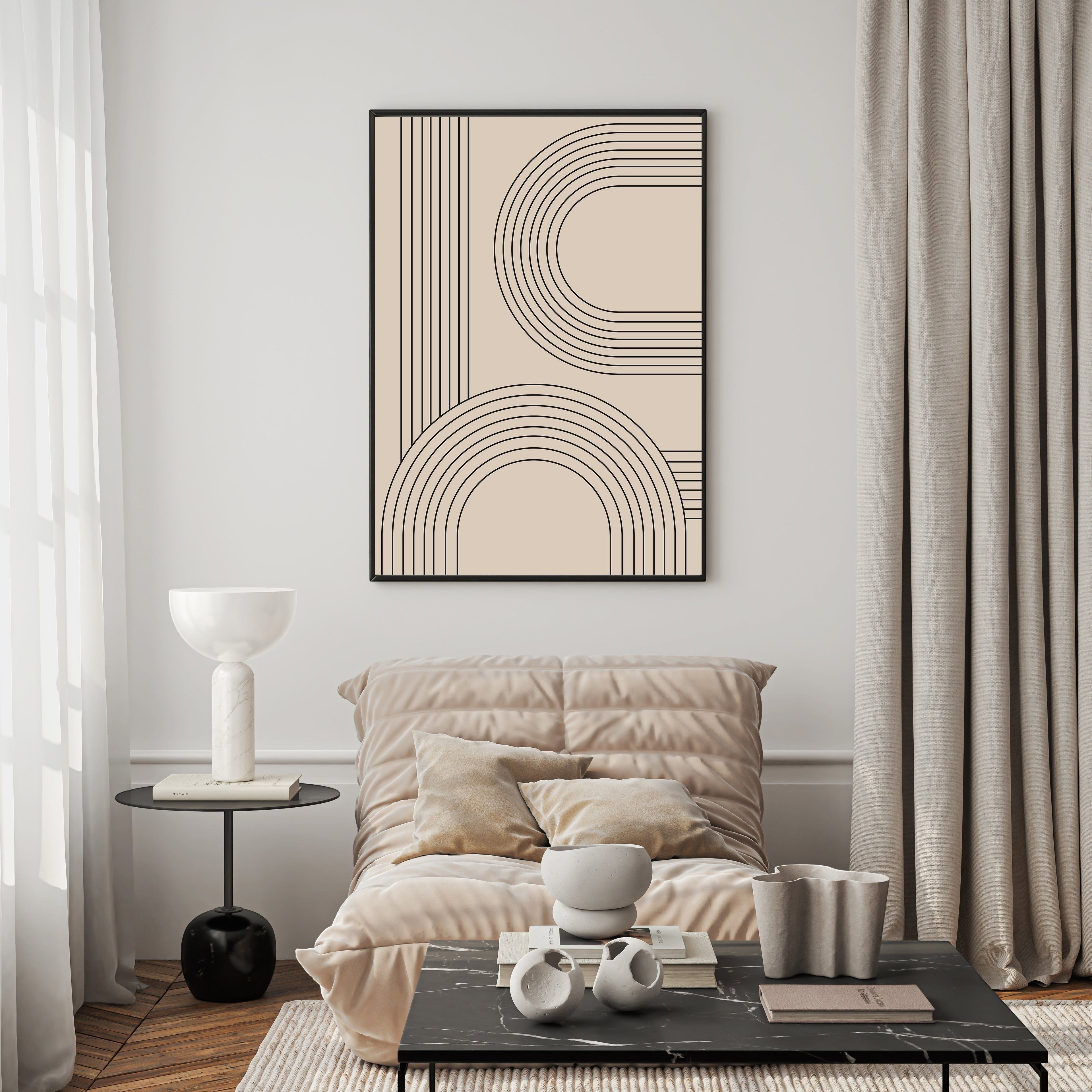 Abstract Arch Geometric Wall Art