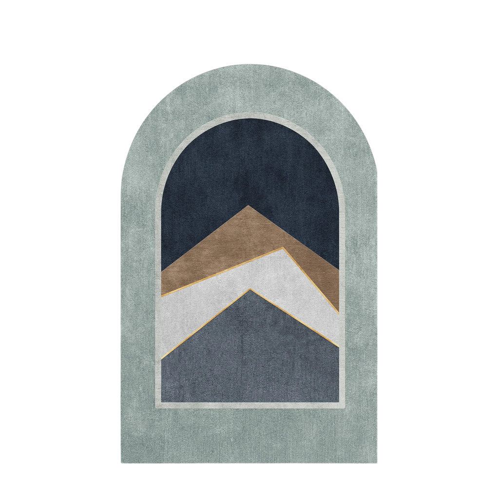 Abstract Arch Mountain Landscape Wall Art