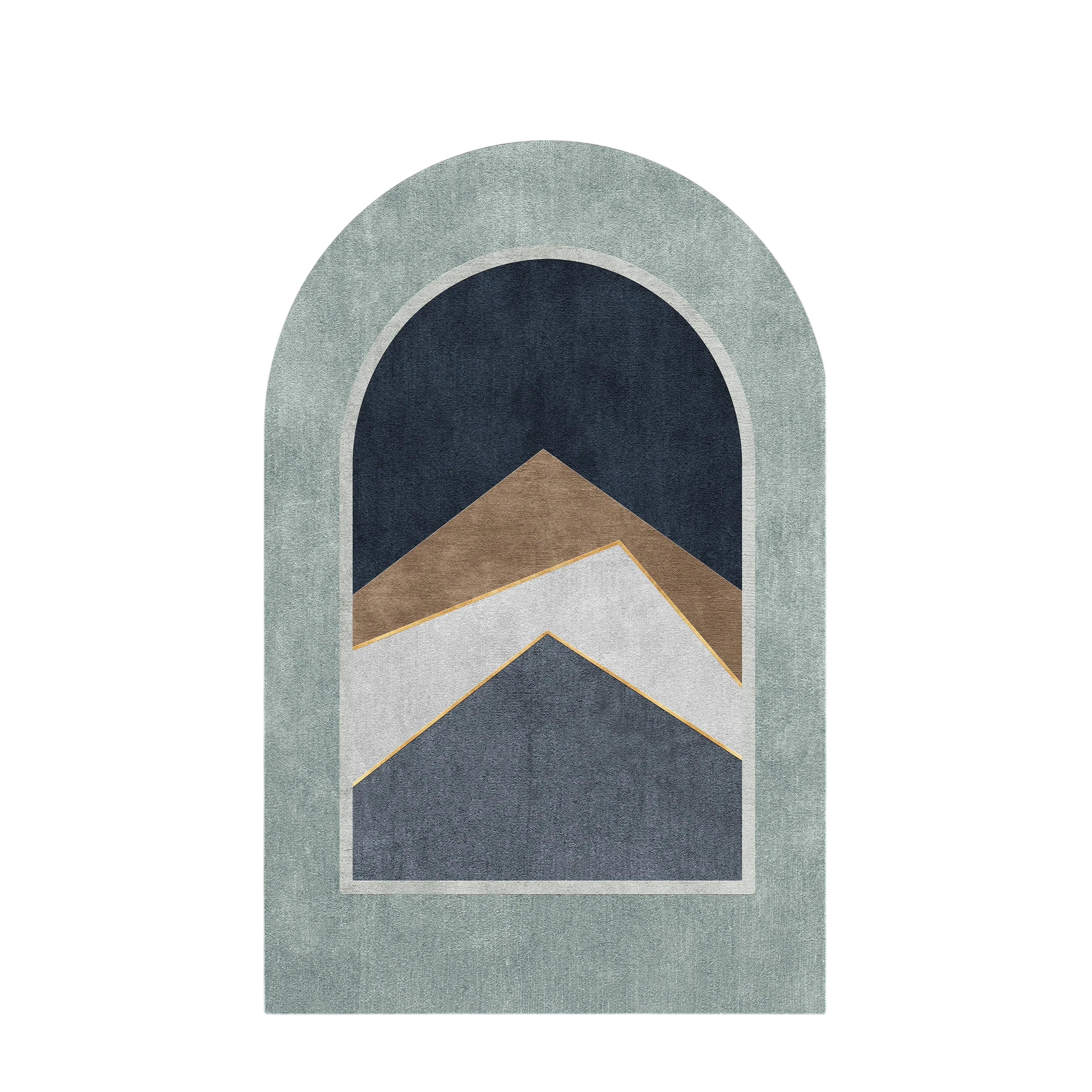 Abstract Arch Mountain Landscape Wall Art