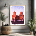 Abstract Architectural Building Artwork