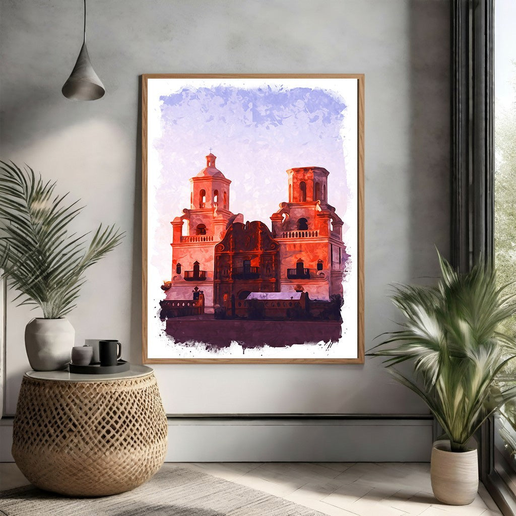 Abstract Architectural Building Artwork