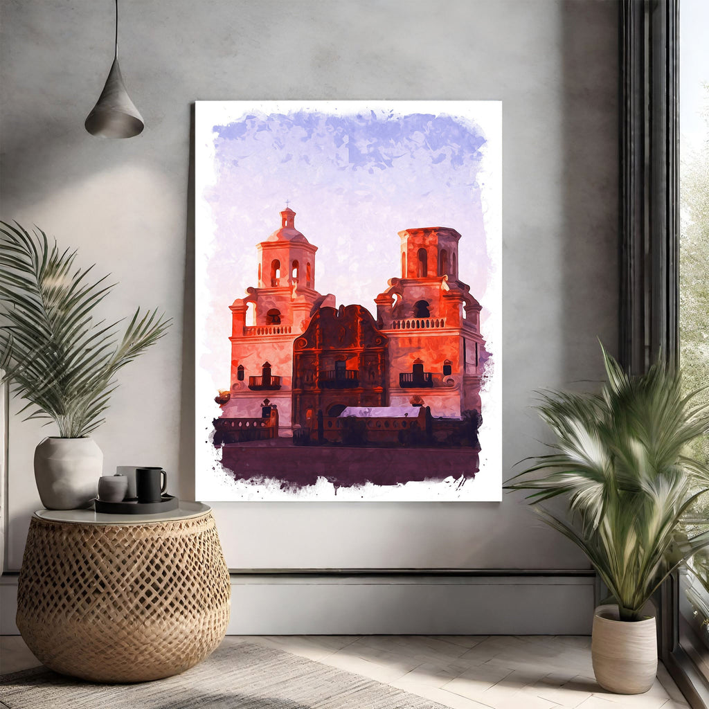 Abstract Architectural Building Artwork