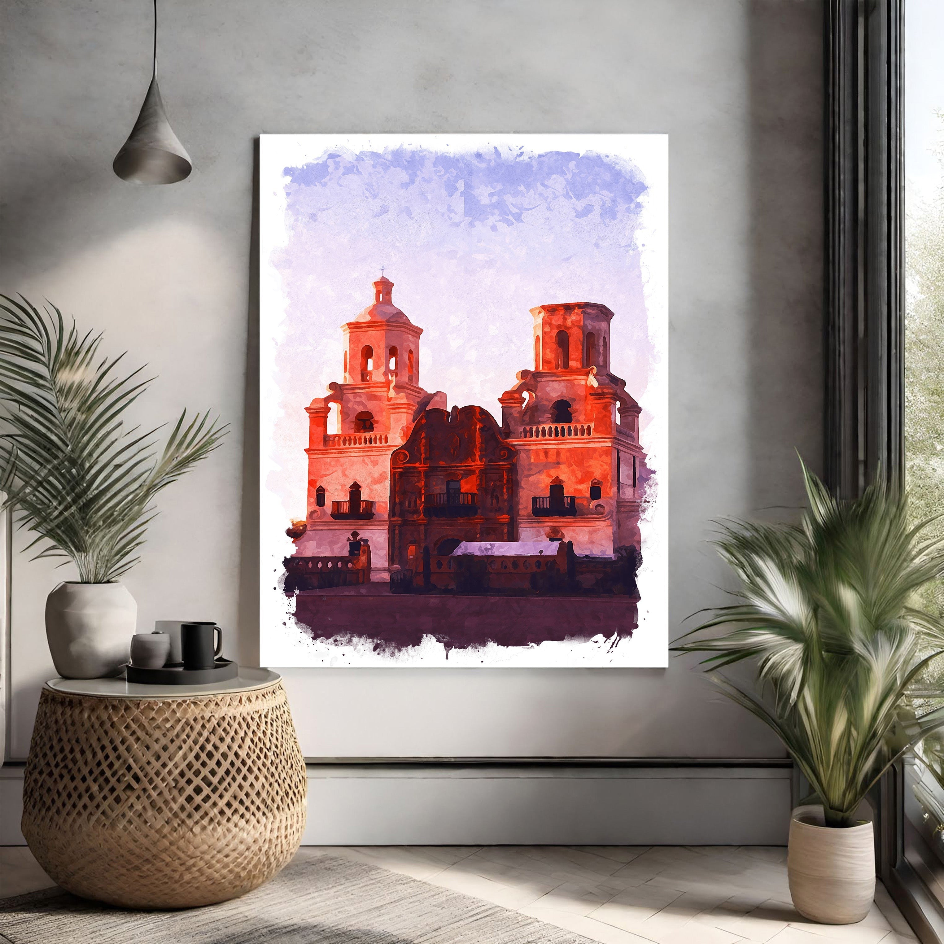 Abstract Architectural Building Artwork