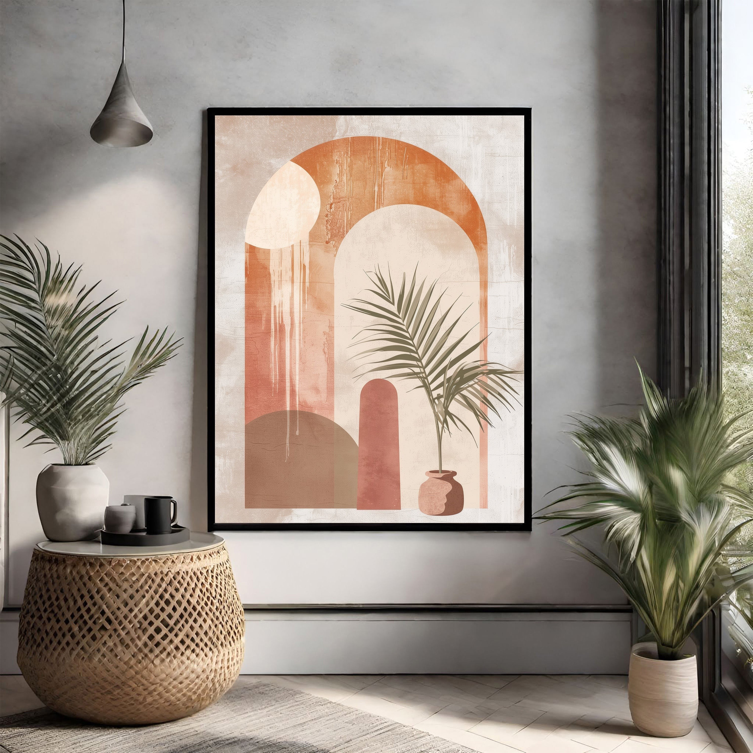 Abstract Archway Botanical Wall Art