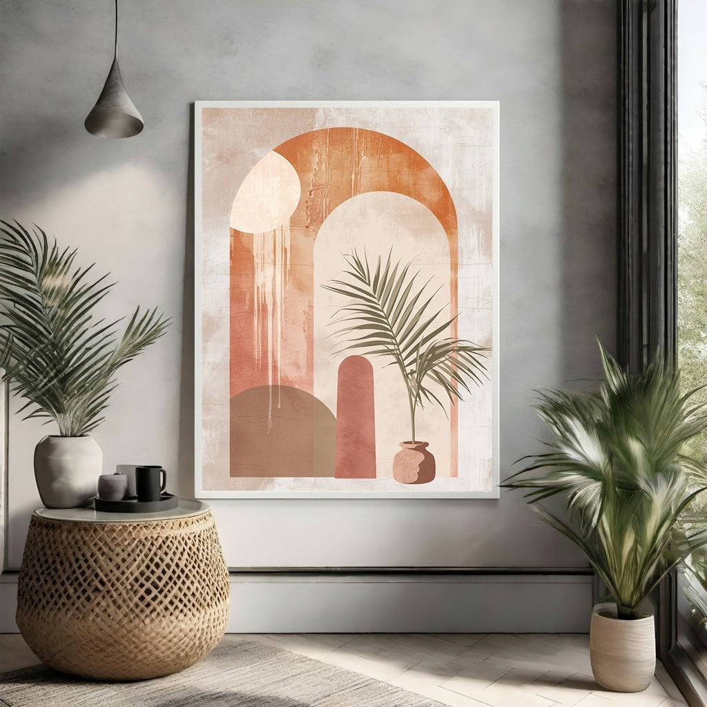 Abstract Archway Botanical Wall Art
