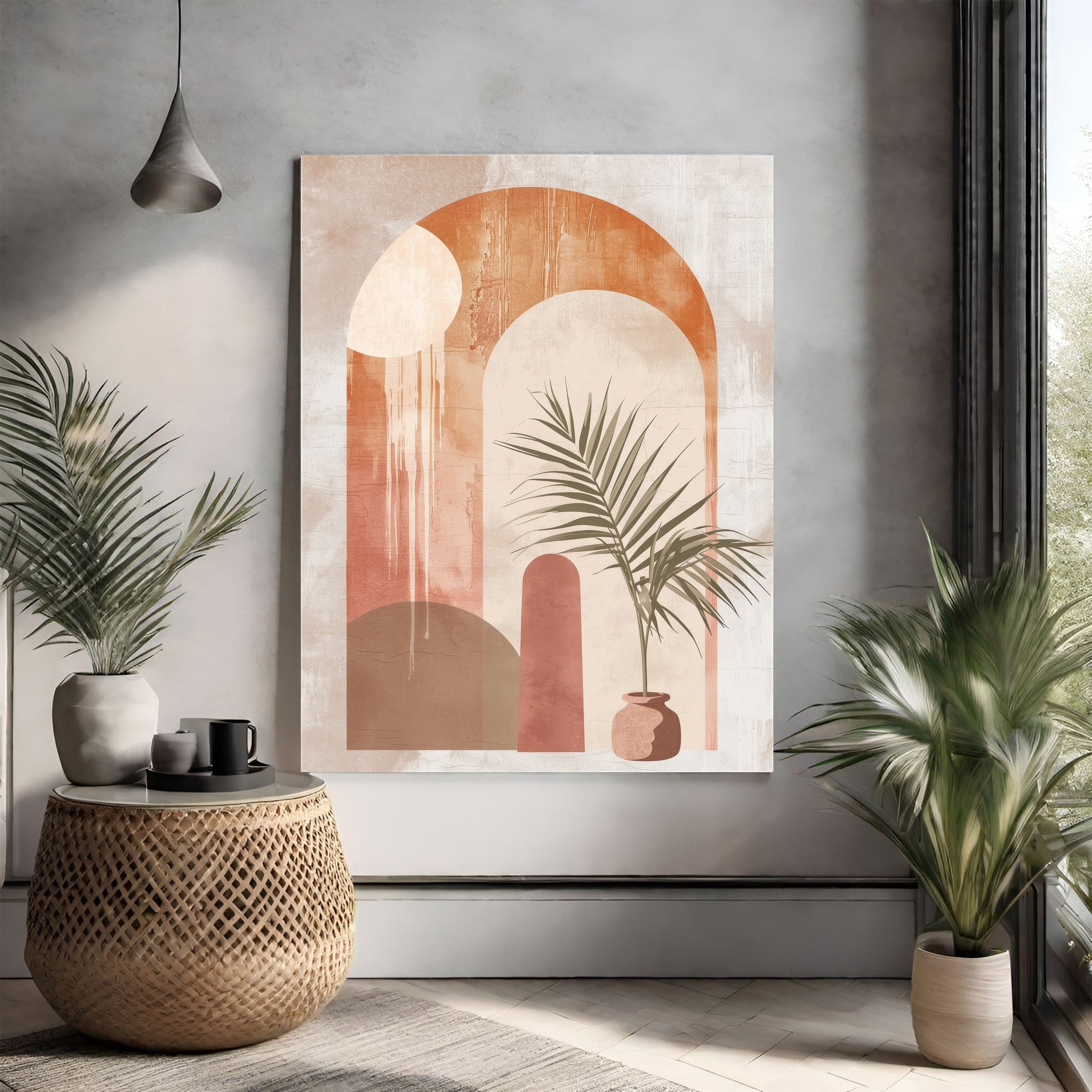 Abstract Archway Botanical Wall Art
