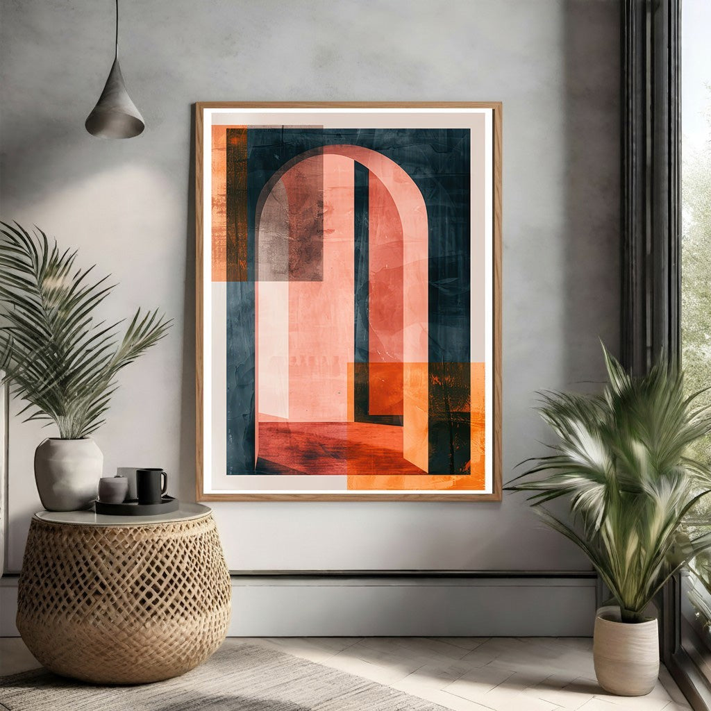 Abstract Archway Geometric Wall Art