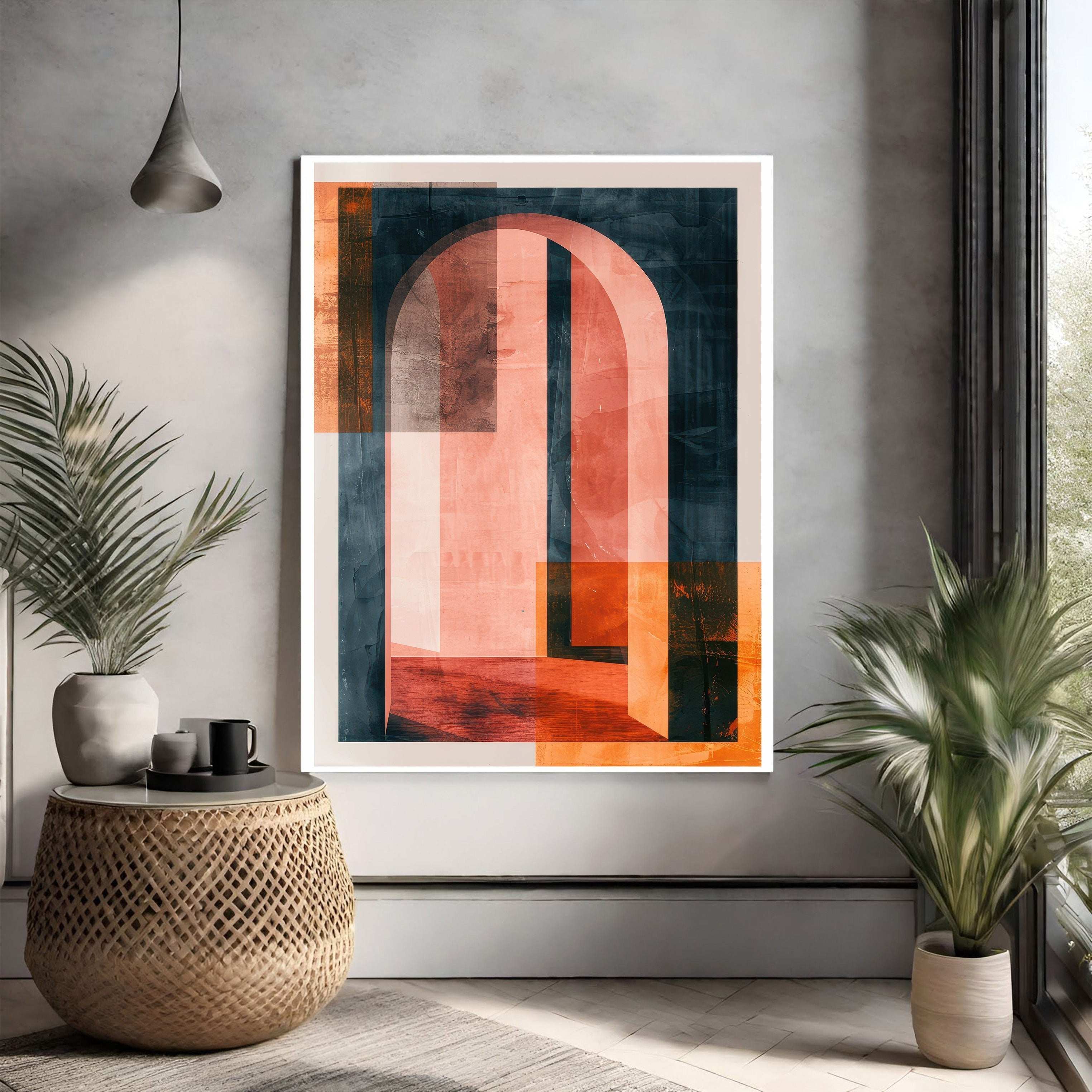Abstract Archway Geometric Wall Art