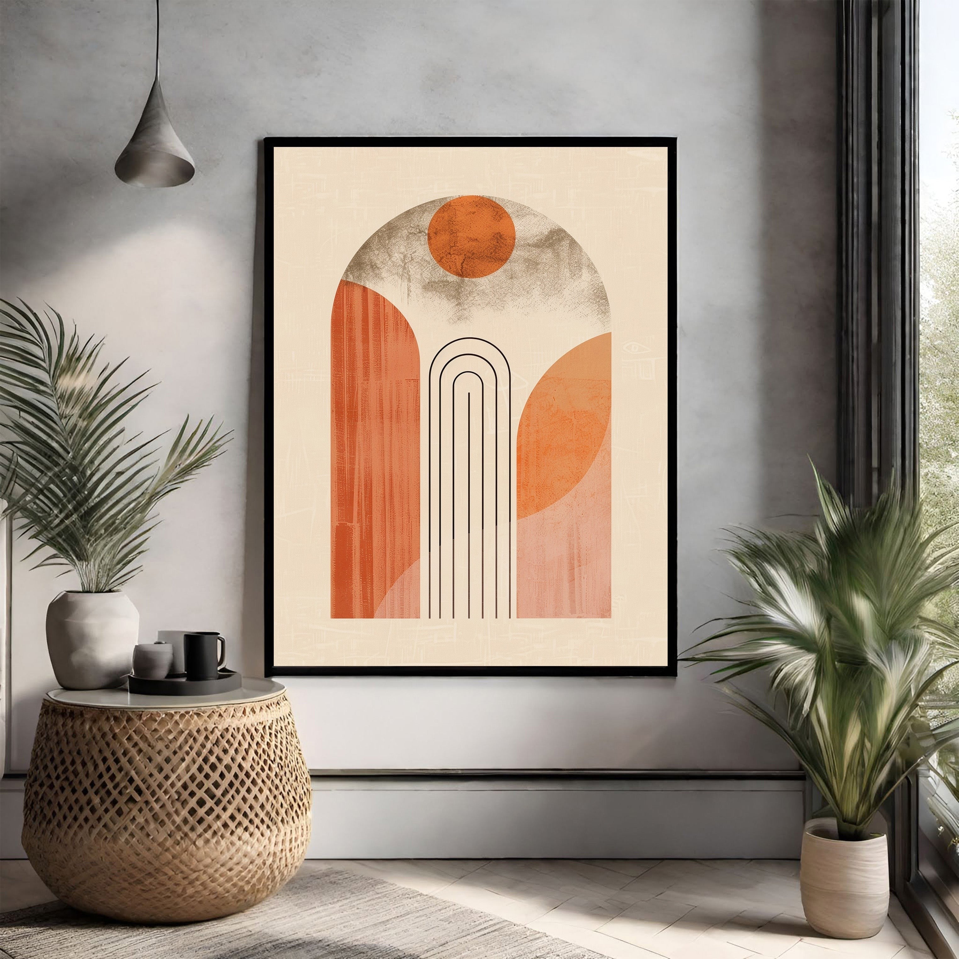 Abstract Archway Geometric Wall Art