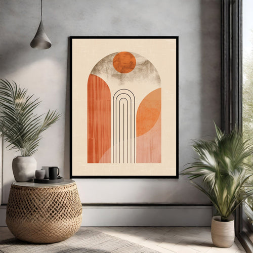 Abstract Archway Geometric Wall Art