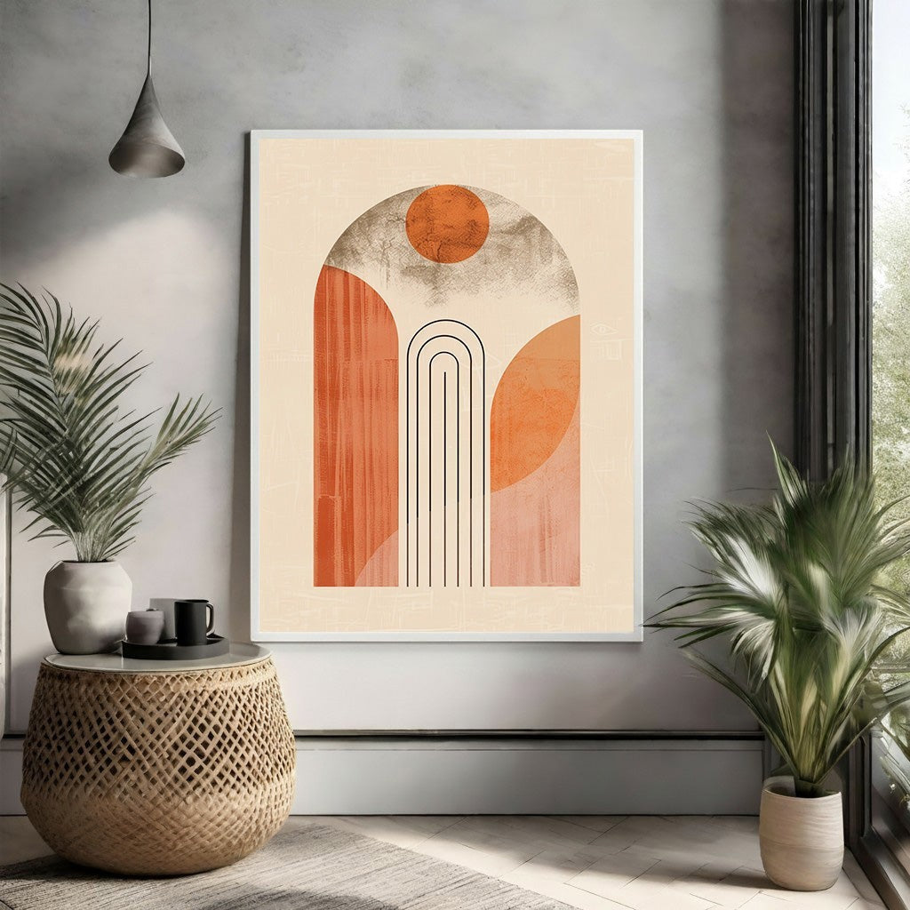 Abstract Archway Geometric Wall Art