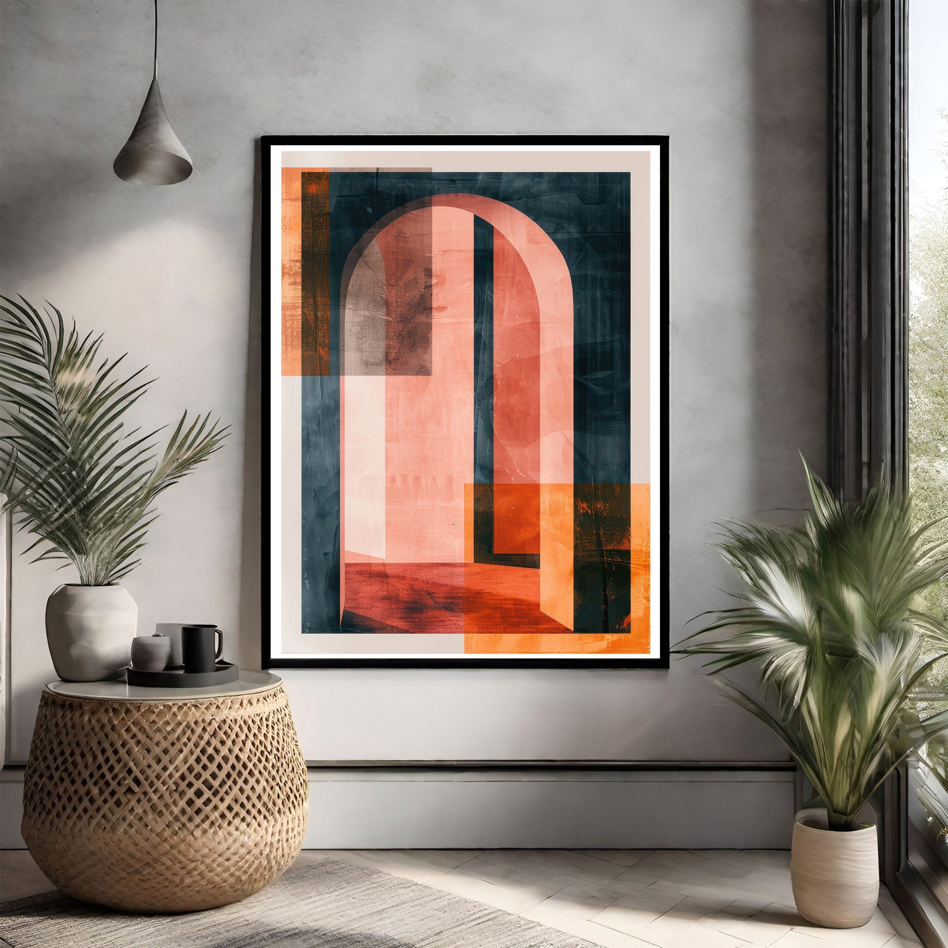 Abstract Archway Geometric Wall Art