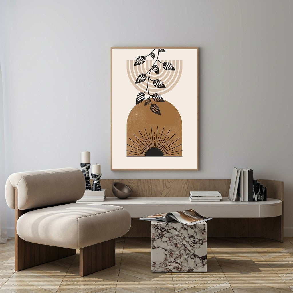 Abstract Botanical Arch Wall Art