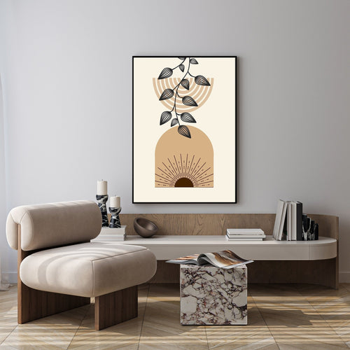 Abstract Botanical Arch Wall Art