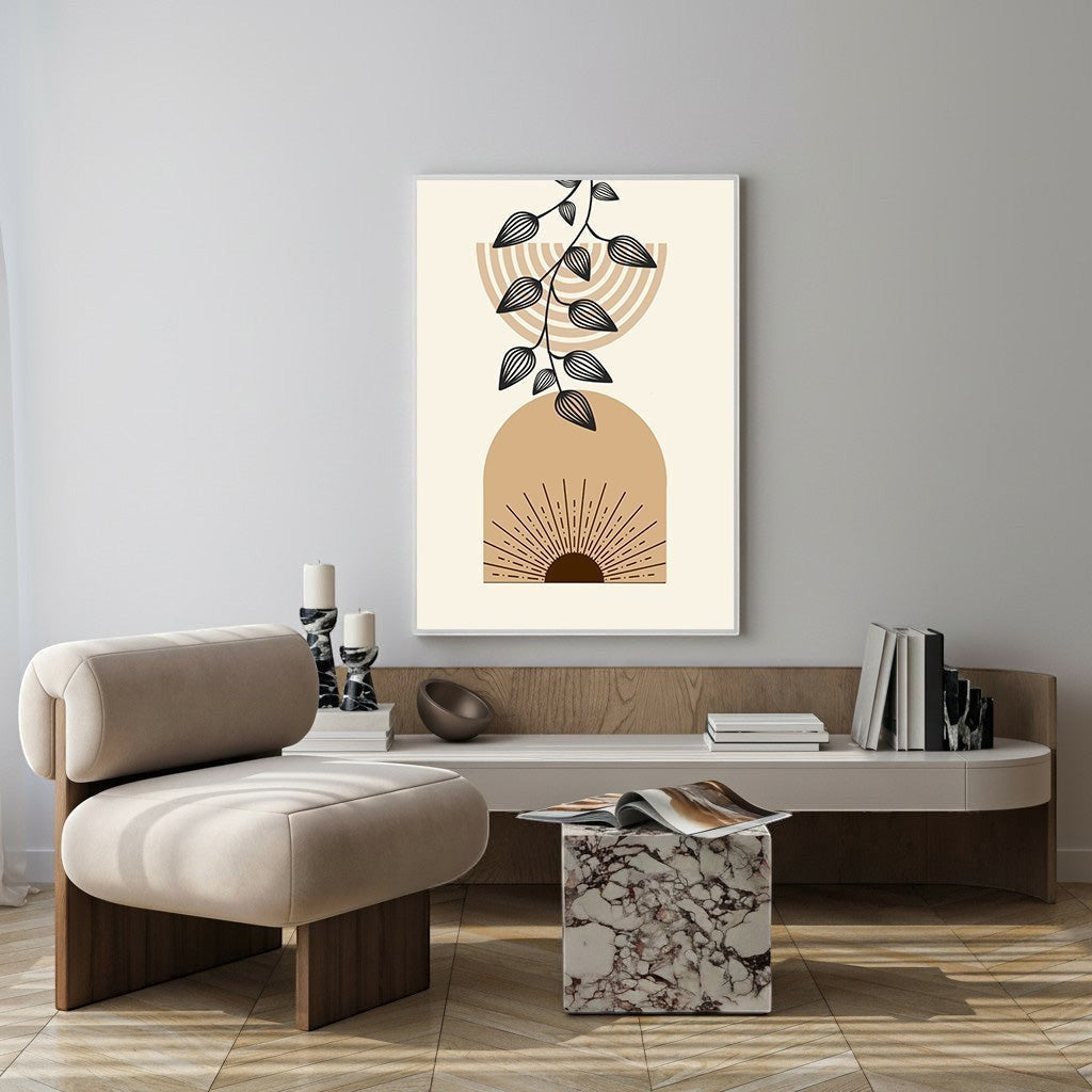 Abstract Botanical Arch Wall Art