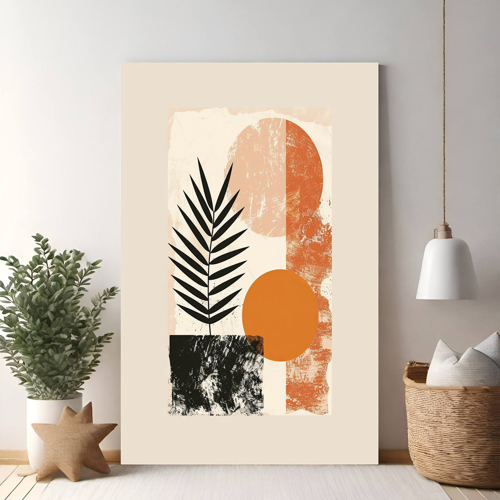 Abstract Botanical Geometric Wall Art