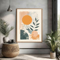 Abstract Botanical Geometric Wall Art