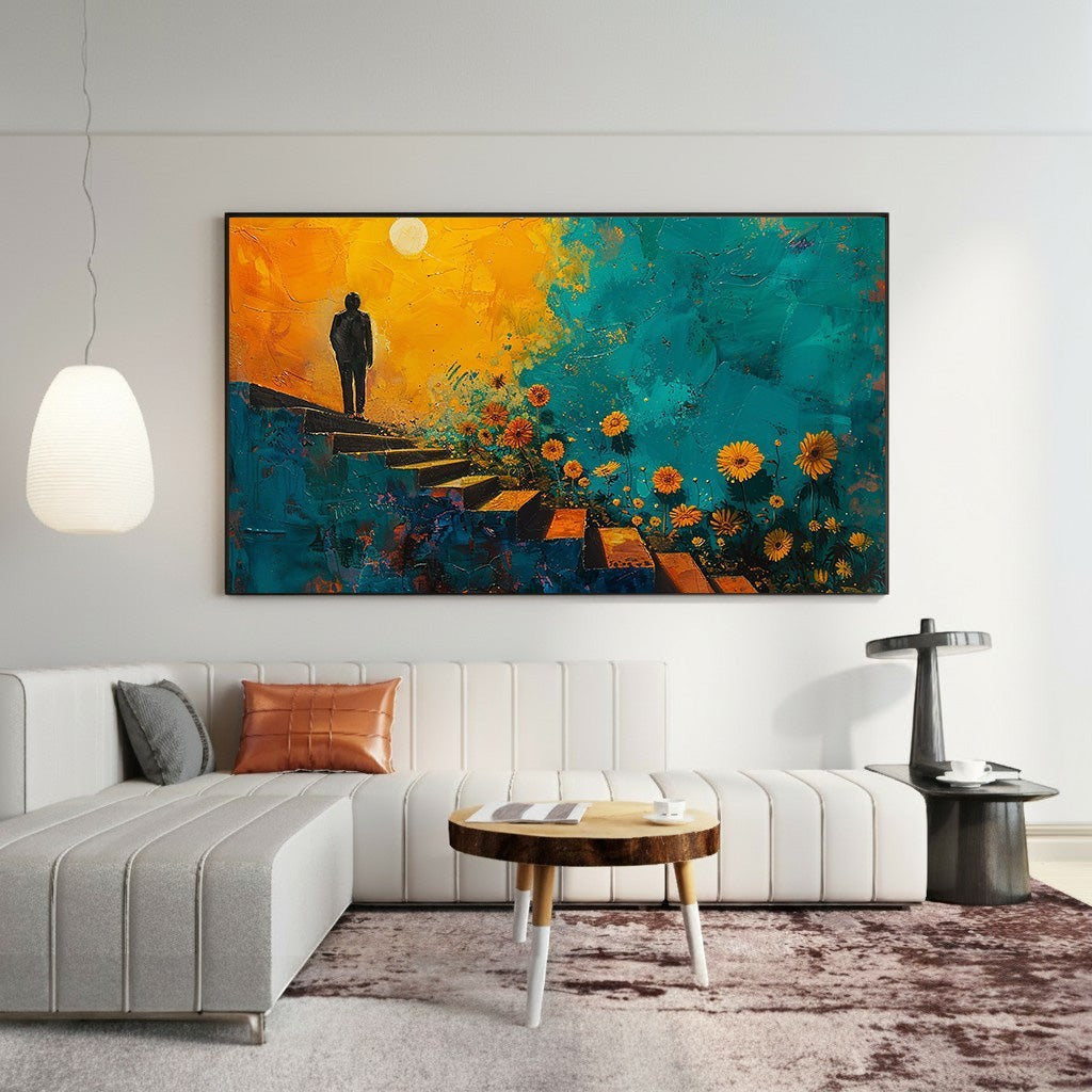 Abstract Stairway To The Sun Wall Art