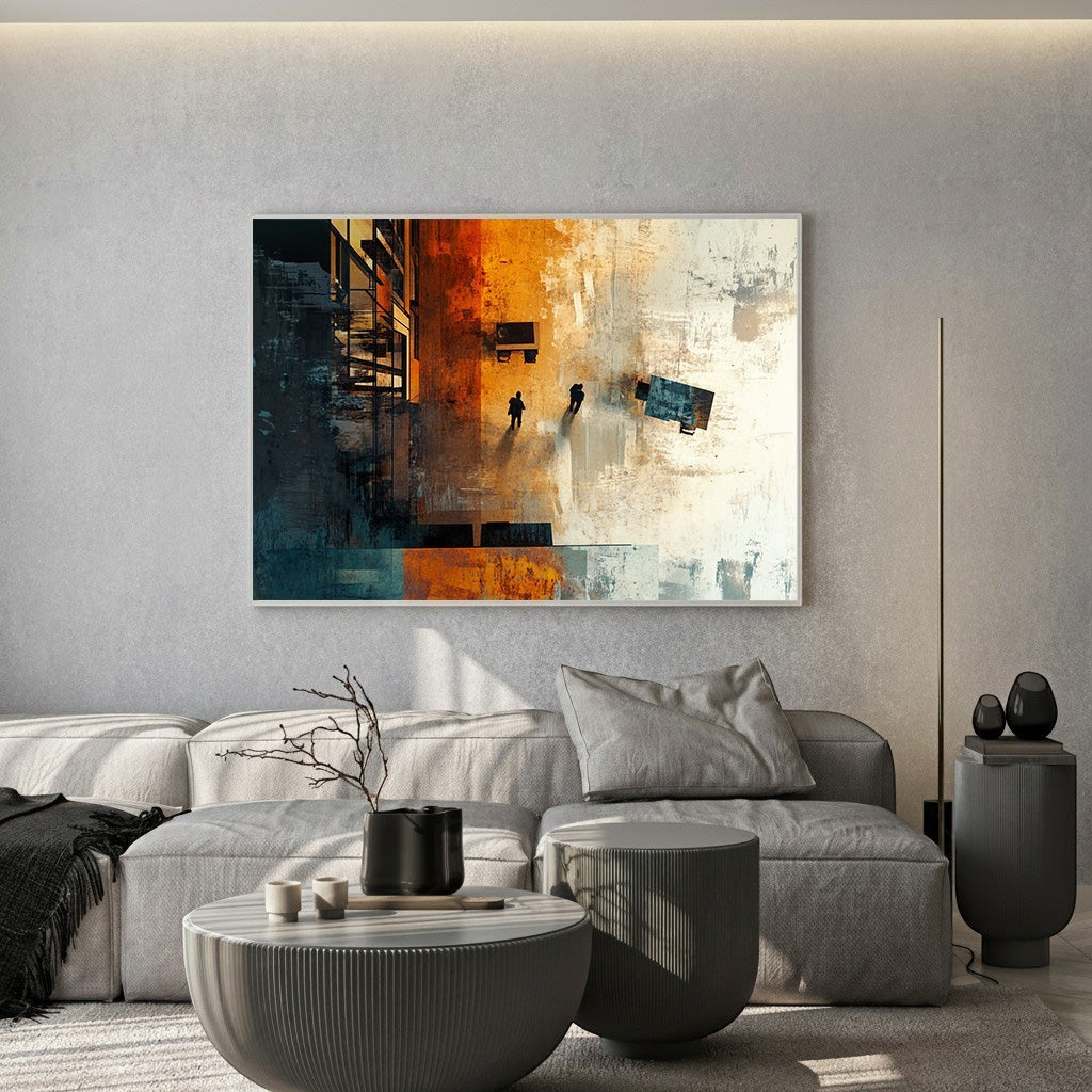 Urban Abstract Figures Wall Art