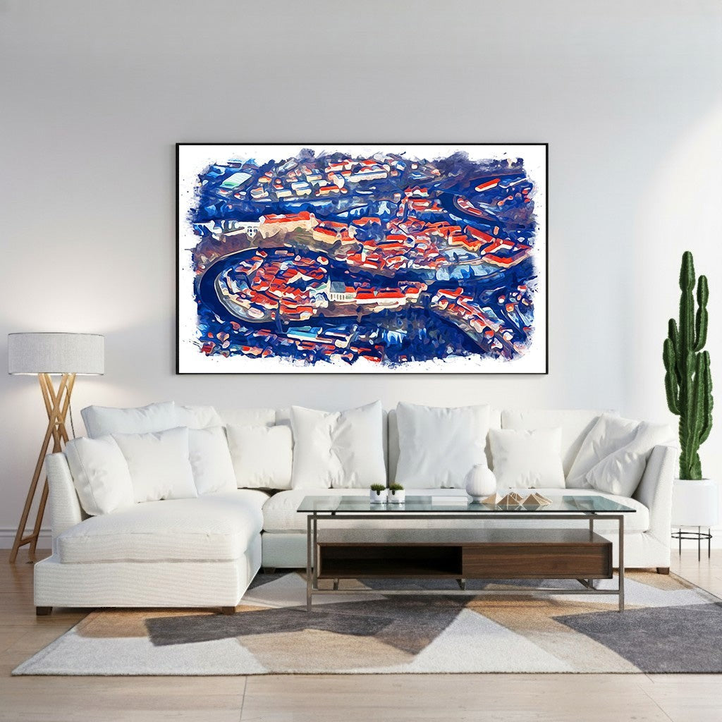 Abstract Cityscape Wall Art