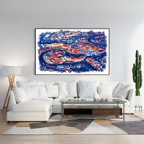 Abstract Cityscape Wall Art