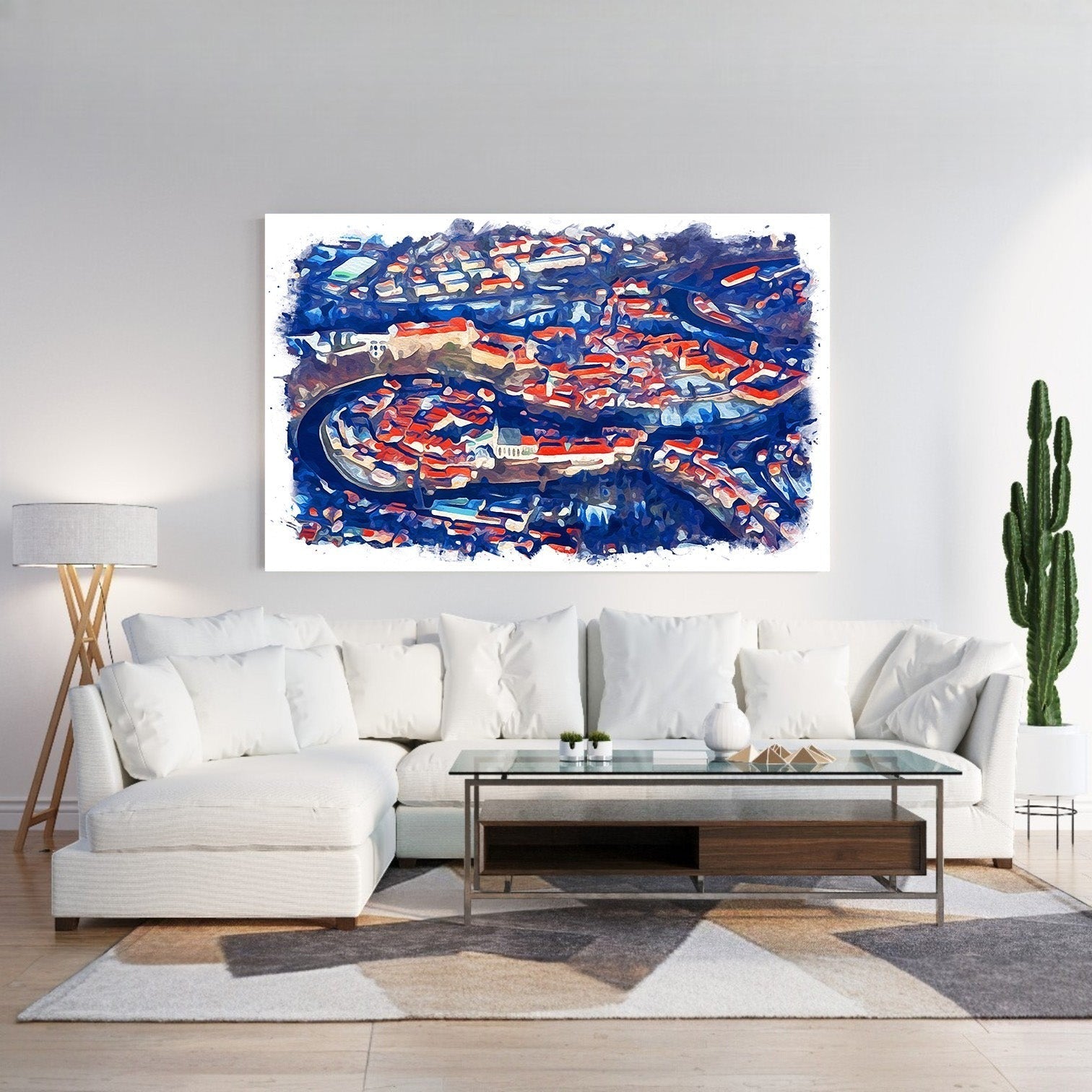 Abstract Cityscape Wall Art