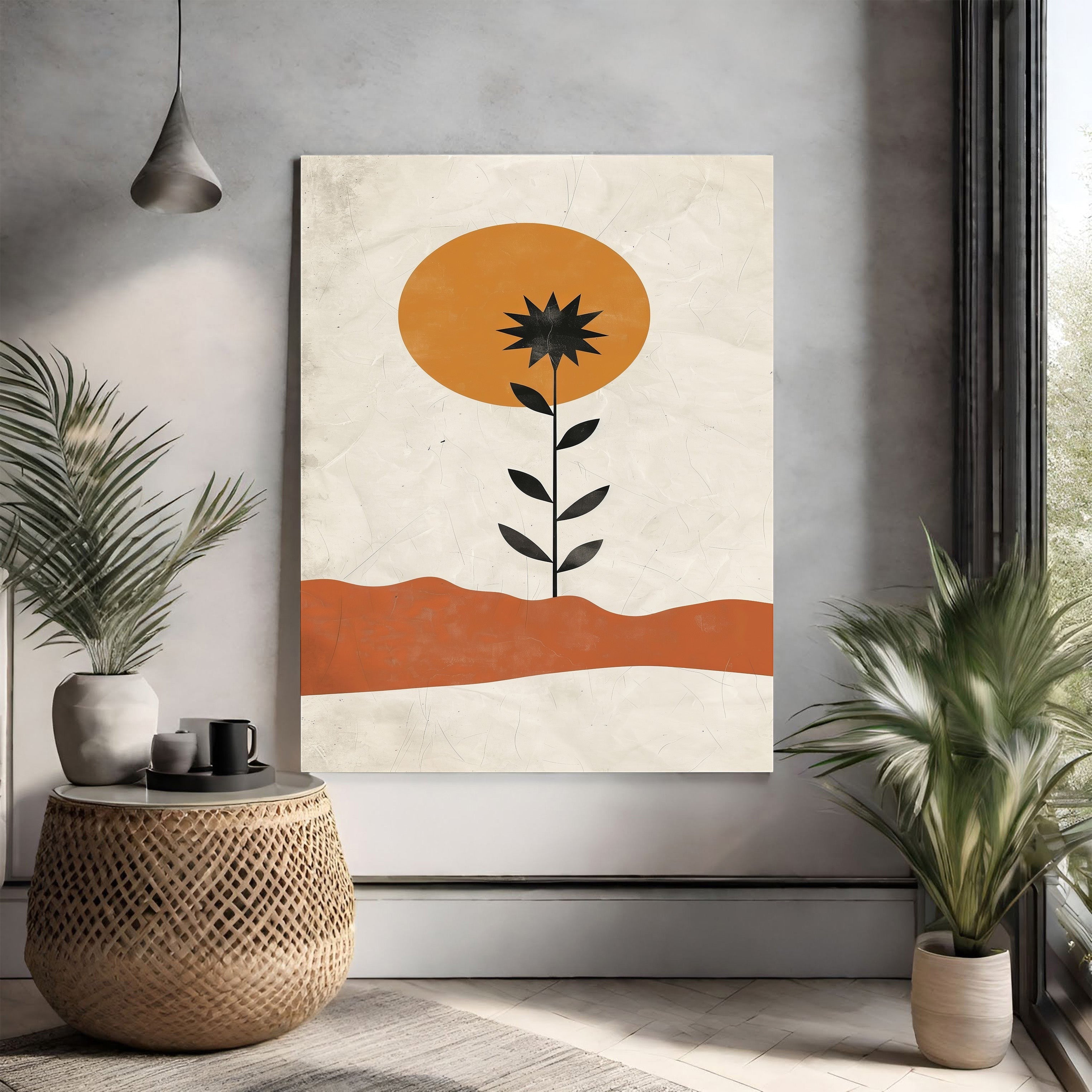 Abstract Desert Bloom Wall Art