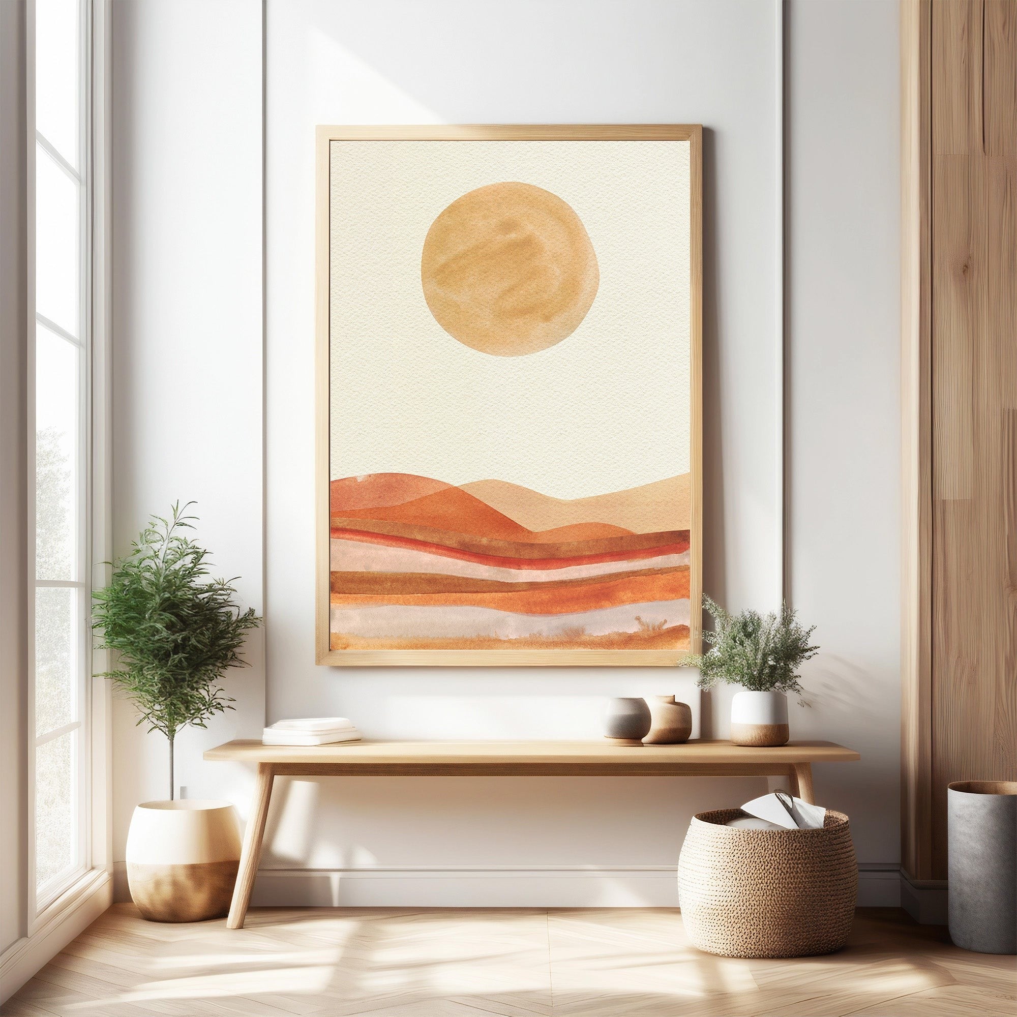 Abstract Desert Landscape Wall Art