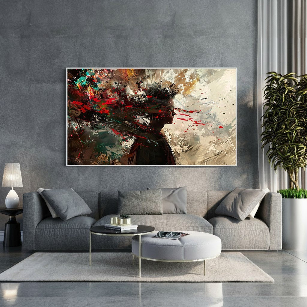 Abstract Expressionist Portrait Wall Art