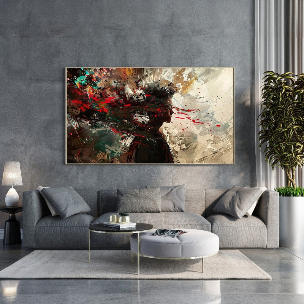 Abstract Expressionist Portrait Wall Art