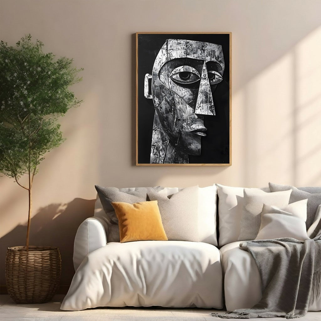 Abstract Face Wall Art