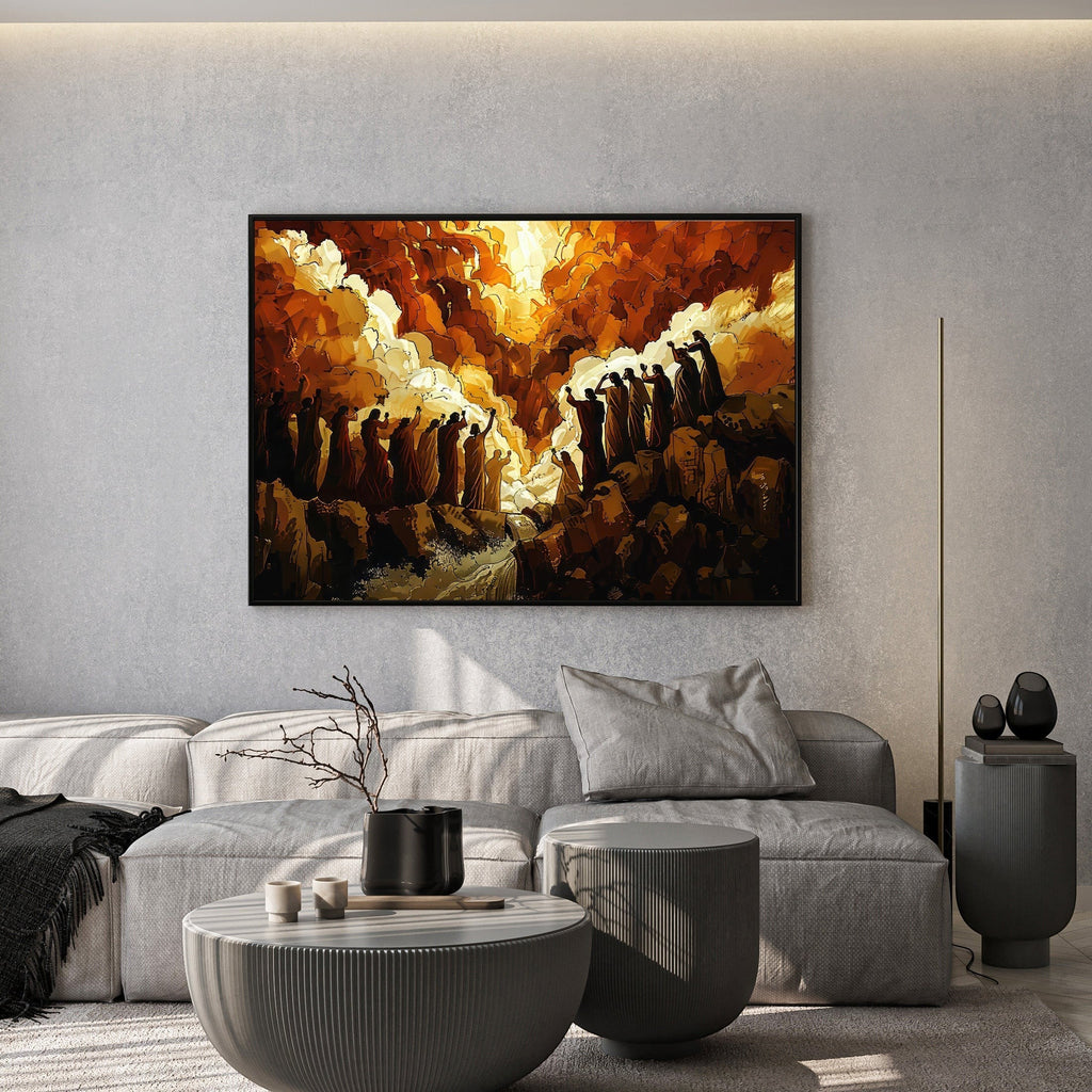 Abstract Figures In Dramatic Light