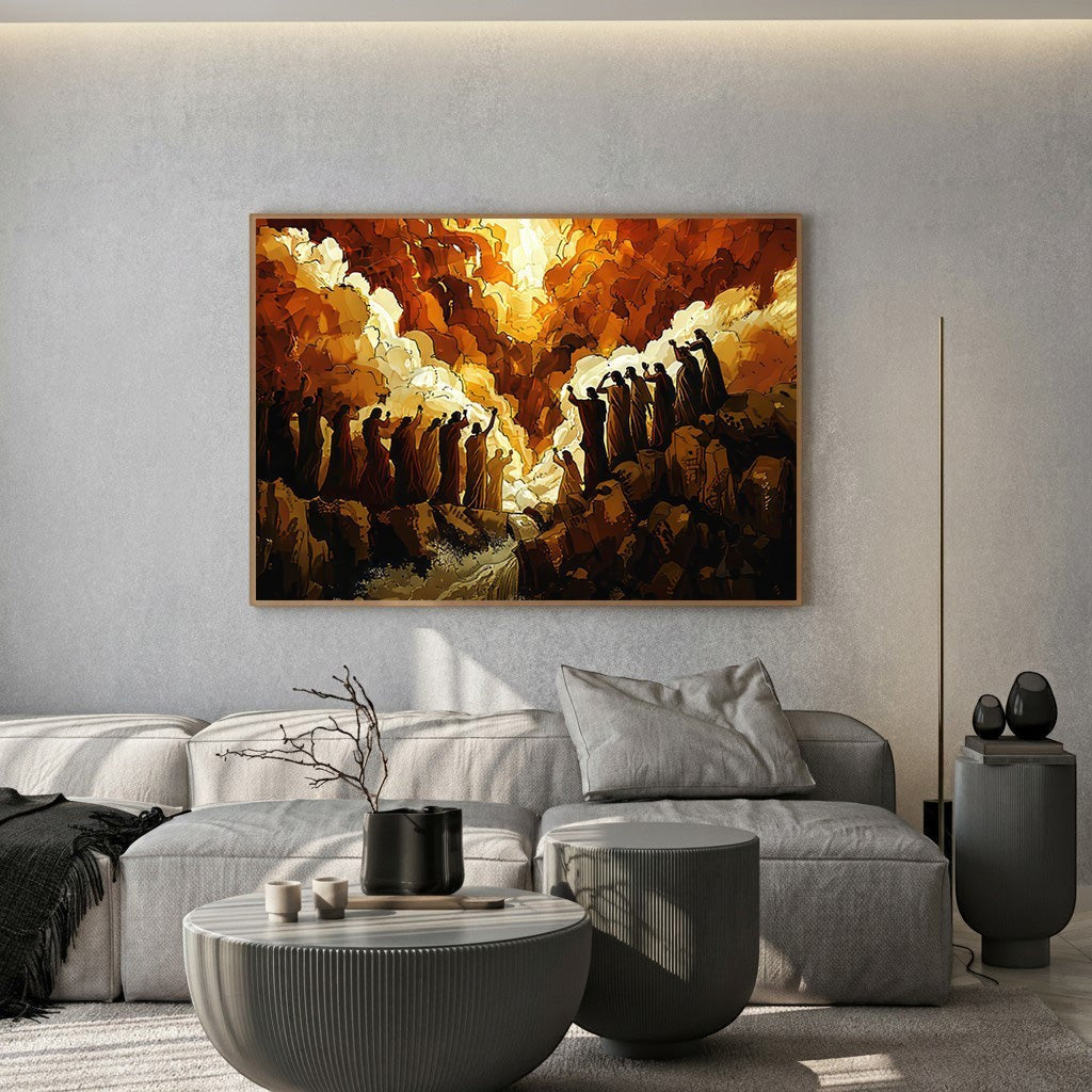 Abstract Figures In Dramatic Light