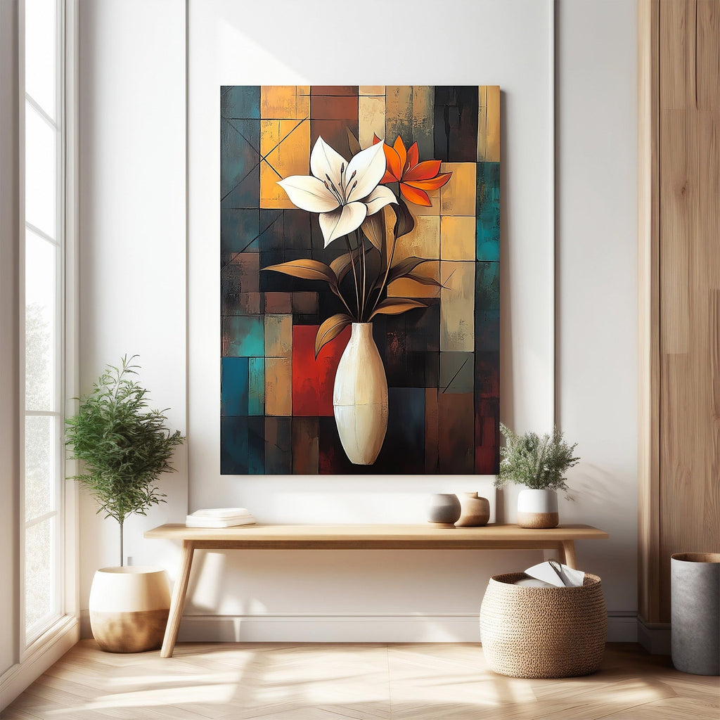 Abstract Floral Still Life Wall Art