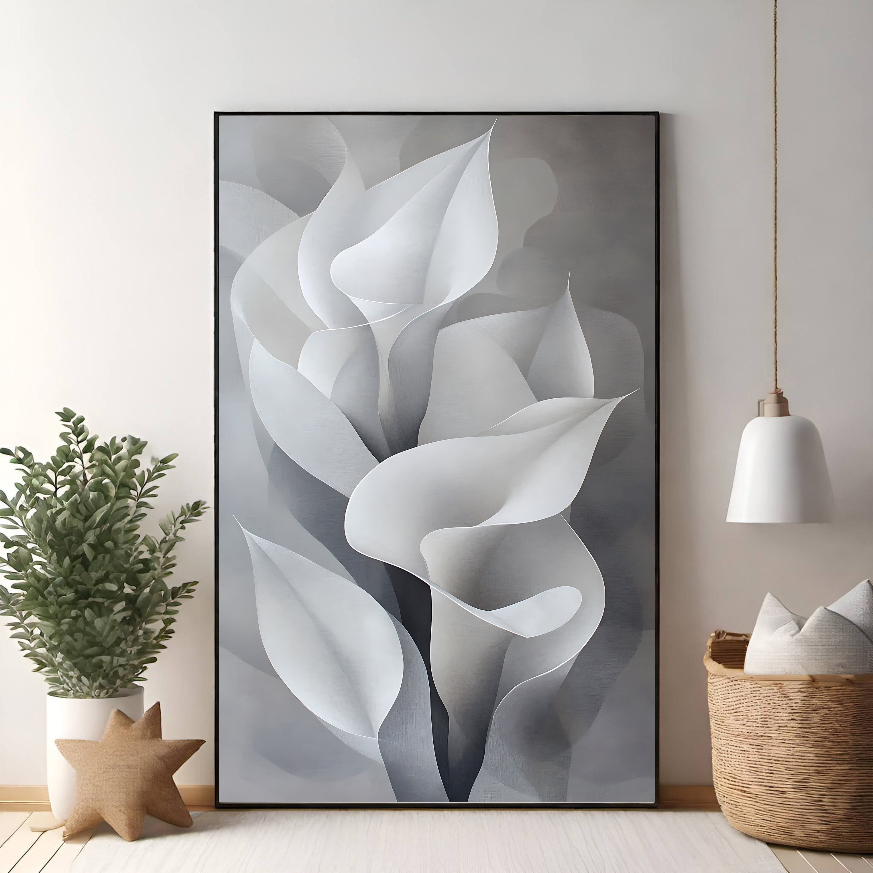 Abstract Floral Wall Art
