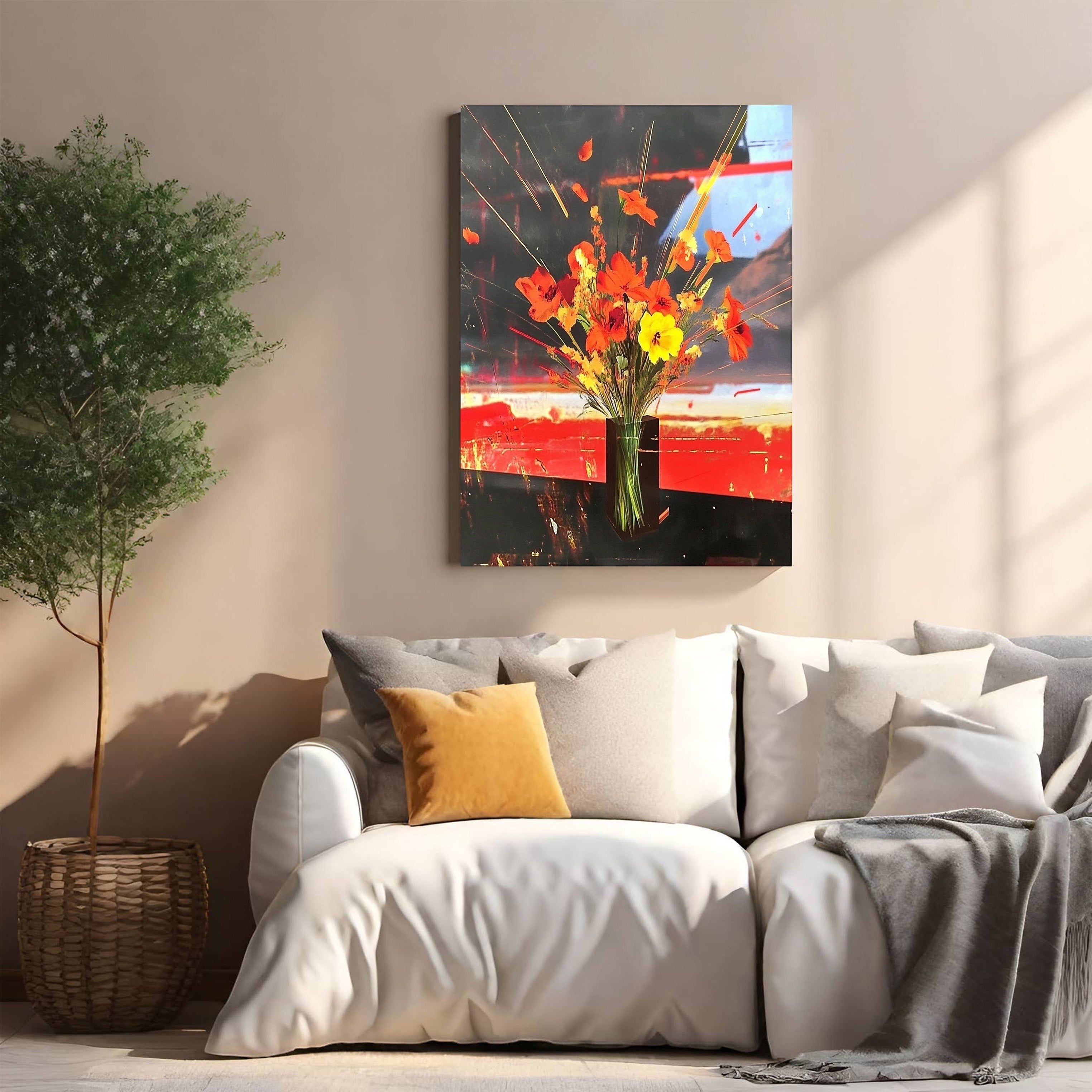 Abstract Floral Arrangement Wall Art