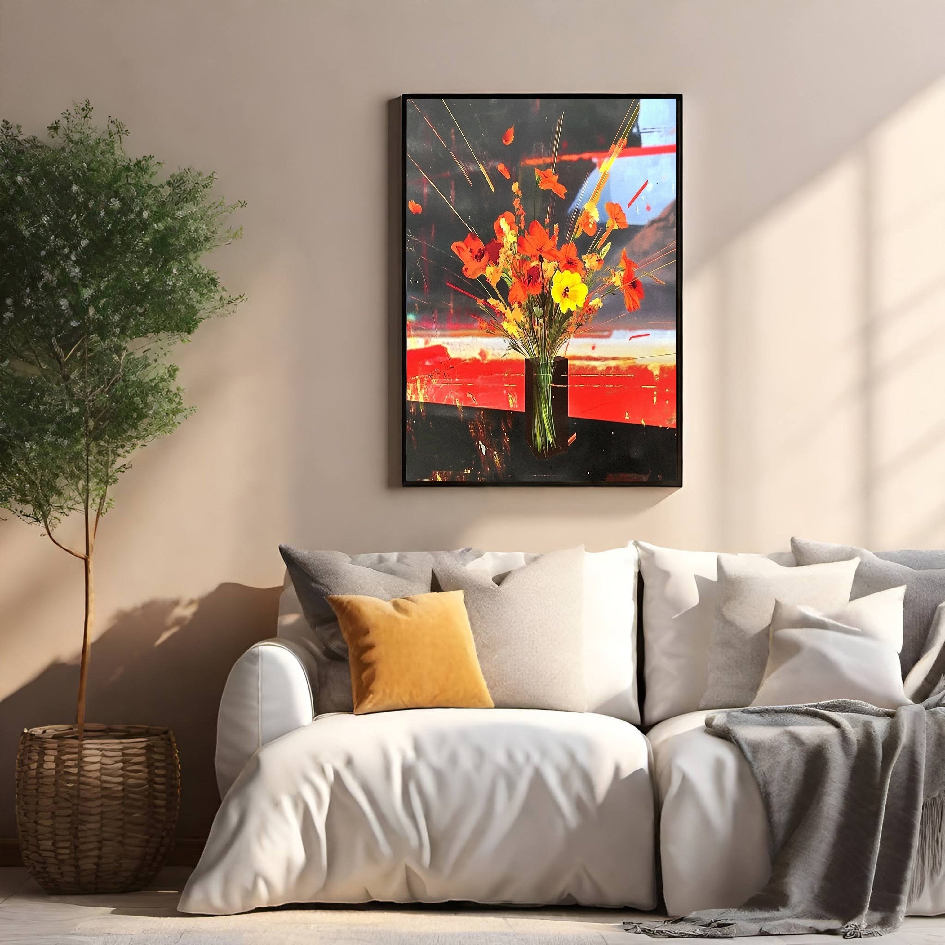Abstract Floral Arrangement Wall Art
