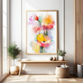 Abstract Floral Watercolor Wall Art