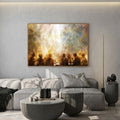Abstract Gathering Under Light Wall Art