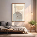Abstract Geometric Arch Wall Art