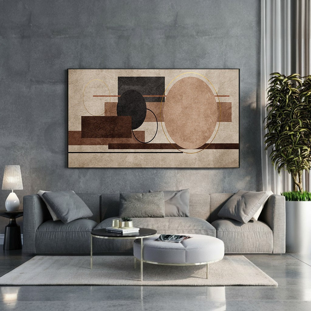 Abstract Geometric Canvas Wall Art